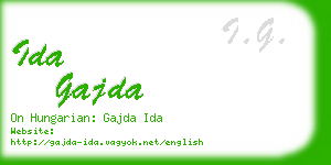 ida gajda business card
